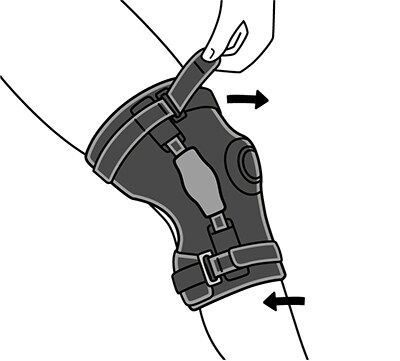 Adjusting and tightening for firmness and comfort.