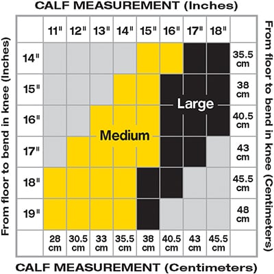 Calf sizing