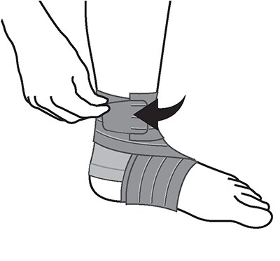 Attach fastener and adust for comfort.