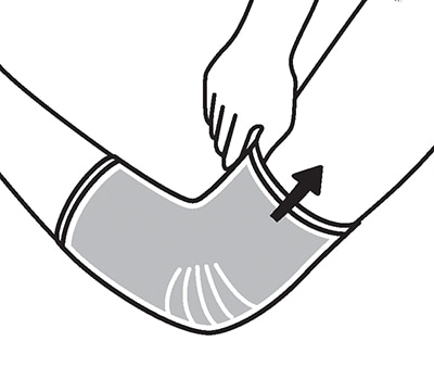 Positioning elbow in comfort panel.