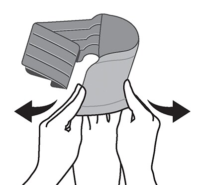Wrapping strap over the top and around the ankle.